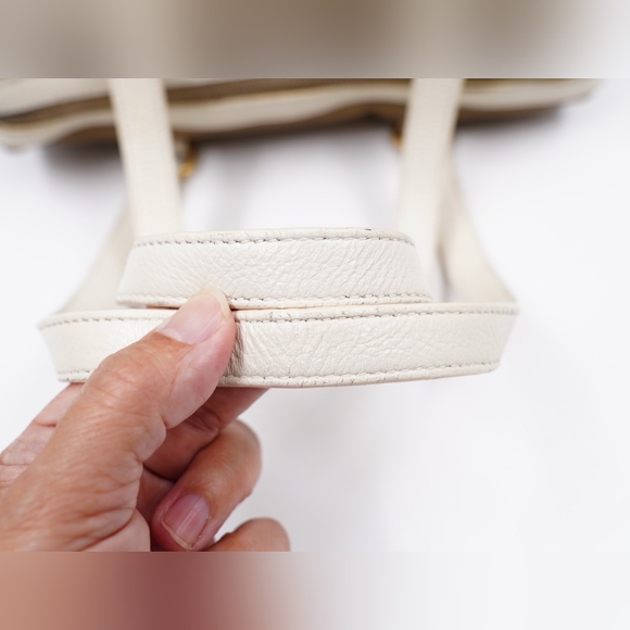 AZ05❤️ PRADA Jacquard Logo Tote Corda Talco - Picture 9 of 15